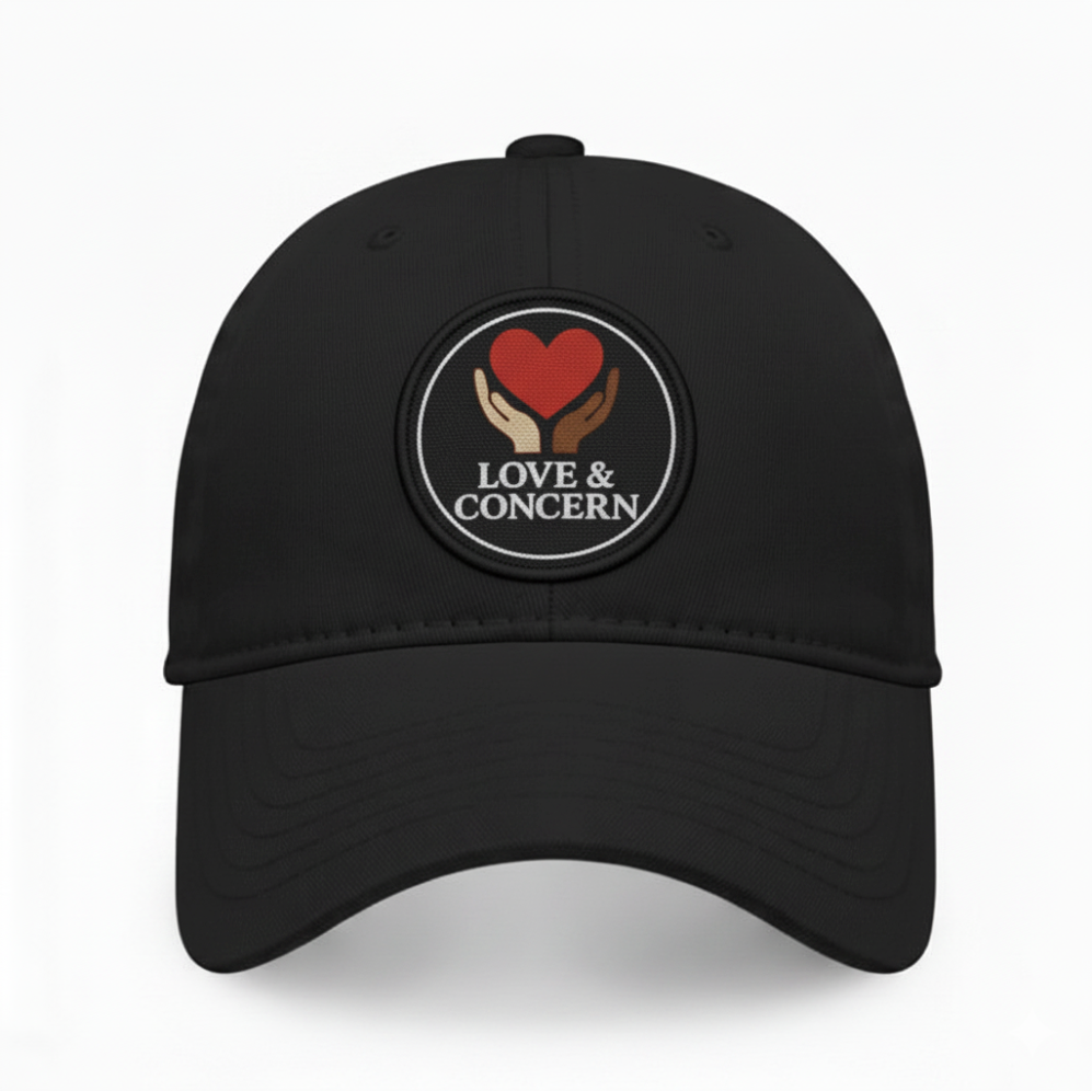 Love & Concern Logo | Classic Fit Hat Black