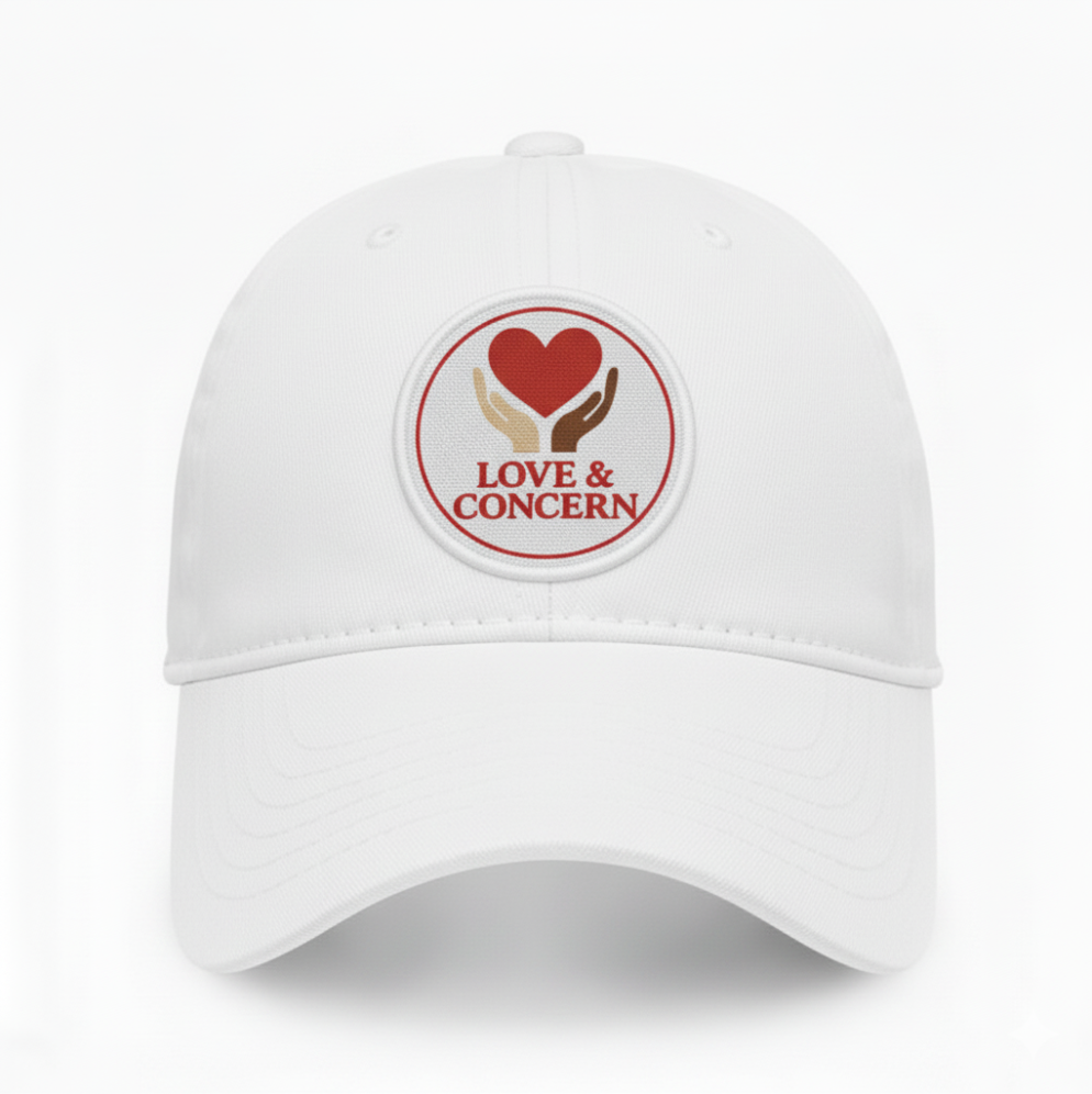 Love & Concern Logo | Classic Fit Hat White