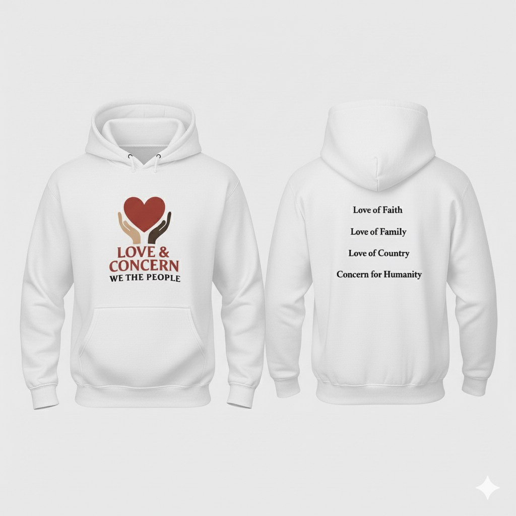 Love and Concern Logo | Hoodie White
