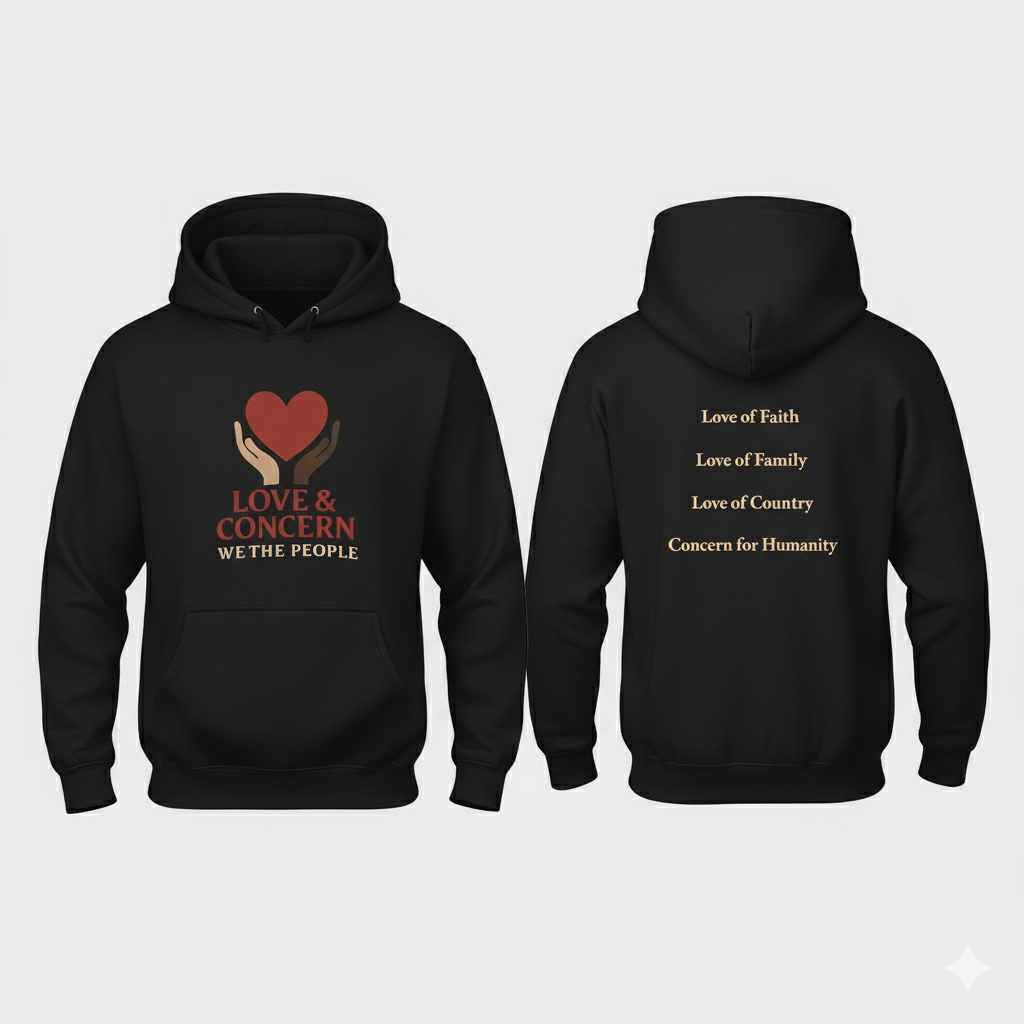 Love and Concern Logo | Hoodie Black